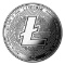 1 oz Silver Bullion Cryptocurrency Litecoin Round .999 fine