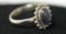 OVAL TANZANITE 1.50 CTW RING .925 STERLING SILVER