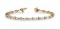 14K YELLOW GOLD 1 CTW G-H VS2/SI1 TEARDROP LINK DIAMOND BRACELET