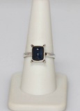 2.50 CTW Modern Style Tanzanite Rectangle Ring .925 Ste
