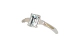 BLUE TOPAZ RING .925 STERLING SILVER 0.75 CTW