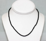 40.60 CTW Black Spinal  Necklace