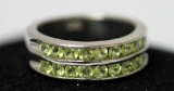 PERIDOT 1.40 CTW RING .925 STERLING SILVER