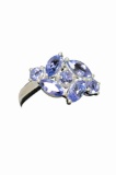 TANZANITE RING .925 STERLING SILVER 0.80 CTW