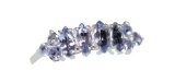 .925 STERLING SILVER 1.01 CTW TANZANITE RING