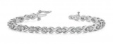 14K WHITE GOLD 1.75 CTW G-H VS2/SI1 X LINK LOVEBIRD DIAMOND BRACELET