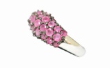 .925 STERLING SILVER 0.79 CTW RUBY RING