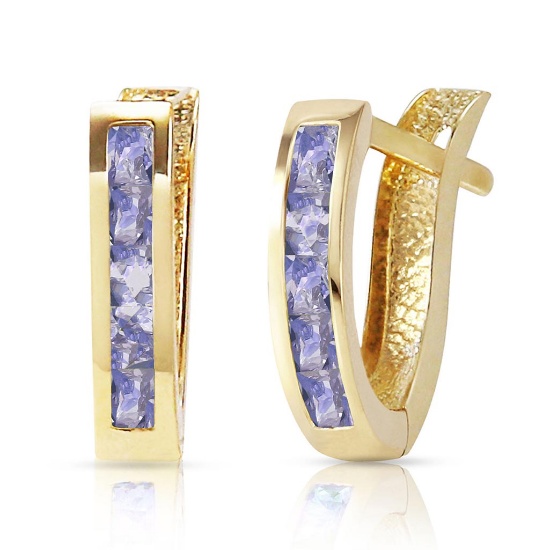 0.95 CTW 14K Solid Gold Felicity Tanzanite Earrings