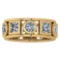 Certified 3.10 Ctw Diamond Wedding/Engagement Style 14K Yellow Gold Halo Band (SI2/I1)