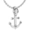 Certified Ancor Necklace New Expressions Nautical collection 14K White Gold