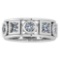 Certified 3.10 Ctw Diamond Wedding/Engagement Style 14K White Gold Halo Band (SI2/I1)