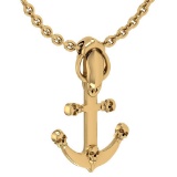 Certified Ancor Necklace New Expressions Nautical collection 14K Yellow Gold
