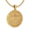 New American And European Style Gold MADE IN ITALY Coins Charms Necklace 14k Yellow Gold MADE IN ITA