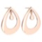 Gold MADE IN ITALY Styles Stud Earrings For beautiful ladies 14k Rose Gold MADE IN ITALY
