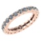 Certified 1.97 Ctw Diamond Engagement /Wedding 14K Rose Gold Promises Band