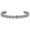 Certified 3.60 Ctw Diamond VS/SI1 Bracelet 14K White Gold Made In USA