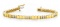 14K YELLOW GOLD 1 CTW G-H SI2/SI3 DIAMOND BUILDING BLOCK TENNIS BRACELET