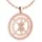 New American And European Style Gold MADE IN USA Coins Charms Necklace 14k Rose Gold MADE IN ITALY