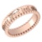 Gold MADE IN ITALY filigree Bands For beautiful ladies 14k Rose Gold MADE IN ITALY