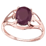 1.82 CT RUBY 10KT SOLID RED GOLD RING