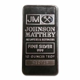 Johnson Matthey Bar 10 oz Bar - Pressed JM Logo