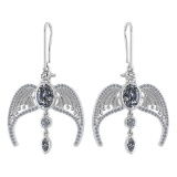 Certified 3.46 Ctw Diamond Eagle Earrings For womens New Expressions of Love collection 14K White Go