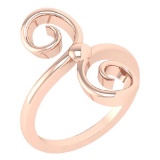 Gold MADE IN ITALY Styles Ring For beautiful ladies 14k Rose Gold MADE IN ITALY