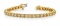 14K YELLOW GOLD 1 CTW G-H I1/I2 FLOATING DIAMOND BOX TENNIS BRACELET