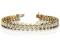 14K YELLOW GOLD 1 CTW G-H I1/I2 CLASSIC S SHAPED DIAMOND TENNIS BRACELET