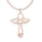 Holy Cross Special Gold Neckalce 18K Rose Gold MADE IN ITALY