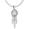 Certified 0.14 Ctw Diamond VS/SI1 Ladies Fashion Pendant 14k White Gold MADE IN USA (VS/SI1)