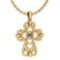 Certified 0.25 Ctw Diamond VS/SI1 Ladies Fashion Pendant 14k Yellow Gold MADE IN USA (VS/SI1)