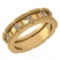 Certified 0.25 Ctw Diamond Wedding Style Halo Band 14K Yellow Gold (SI2/I1)