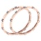 Certified 5.00 Ctw Diamond VS/SI1 Bangles 14K Rose Gold Made In USA