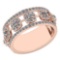 Certified 1.01 Ctw Diamond VS/SI1 Ladies Fashion Engagement 14k Rose Gold MADE IN USA Halo Ring MADE