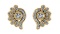 Certified 0.43 Ctw Diamond 14k Rose Gold Stud Earrings