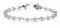 14K WHITE GOLD 1 CTW G-H I1/I2 CLASSIC DIAMOND LINK BRACELET