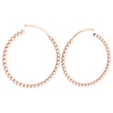 Gold Hoop Earrings 18k Rose Gold MADE IN ITALY