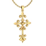 Holy Cross Special Gold Neckalce 18K Yellow Gold MADE IN ITALY