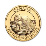 Canada $10 Quarter Ounce Gold Arctic Fox BU