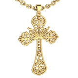 Holy Cross Special Gold Neckalce 18K Yellow Gold MADE IN ITALY