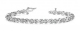 14K WHITE GOLD 1.75 CTW G-H I1/I2 X LINK LOVEBIRD DIAMOND BRACELET