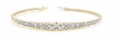 14K YELLOW GOLD 5 CTW G-H I1/I2 DIAMOND BRACELET