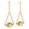 Gold Stud Earring 18K Yellow Gold Made In Italy