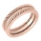 Stunning Filigree Engagement Band 18K Rose Gold MADE IN ITALY