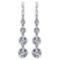 Certified 1.73 Ctw Diamond VS/SI1 Earrings For 14K White Gold