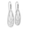 Gold Wire Hook Earrings 14K White Gold Made In Italy