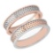 Gold Bands 18K White And Rose Gold MADE IN ITALY