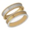 Gold Bands 18K White And Yellow Gold MADE IN ITALY