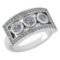 Certified 0.72 Ctw Diamond Wedding/Engagement Style 14K White Gold Halo Ring (SI2/I1)